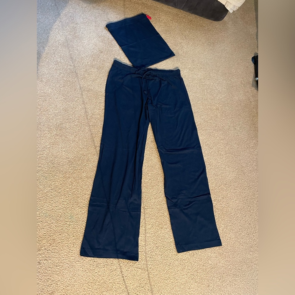 Zimmerli Switzerland Men's Small 100% Organic Cotton Navy Blue Lounge Pants